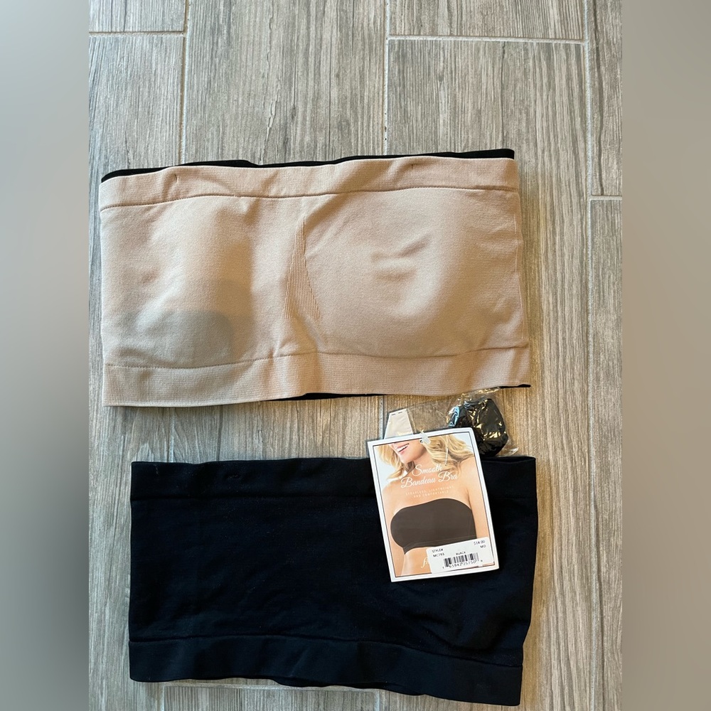 TWO BANDEAU BRAS